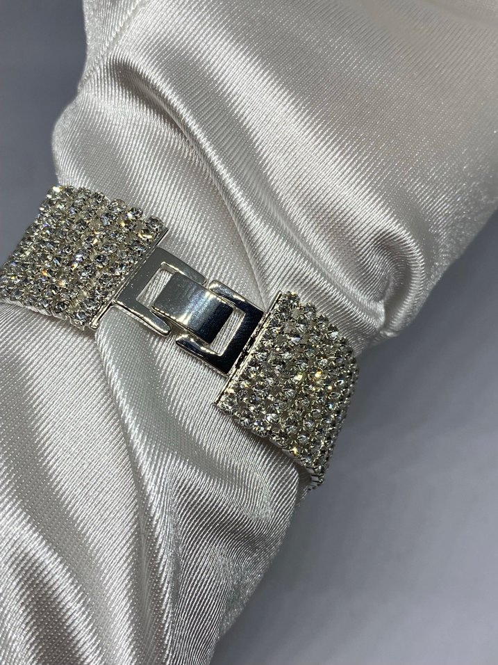 Gümüş renk zirkon taşlı bileklik - Görsel 2