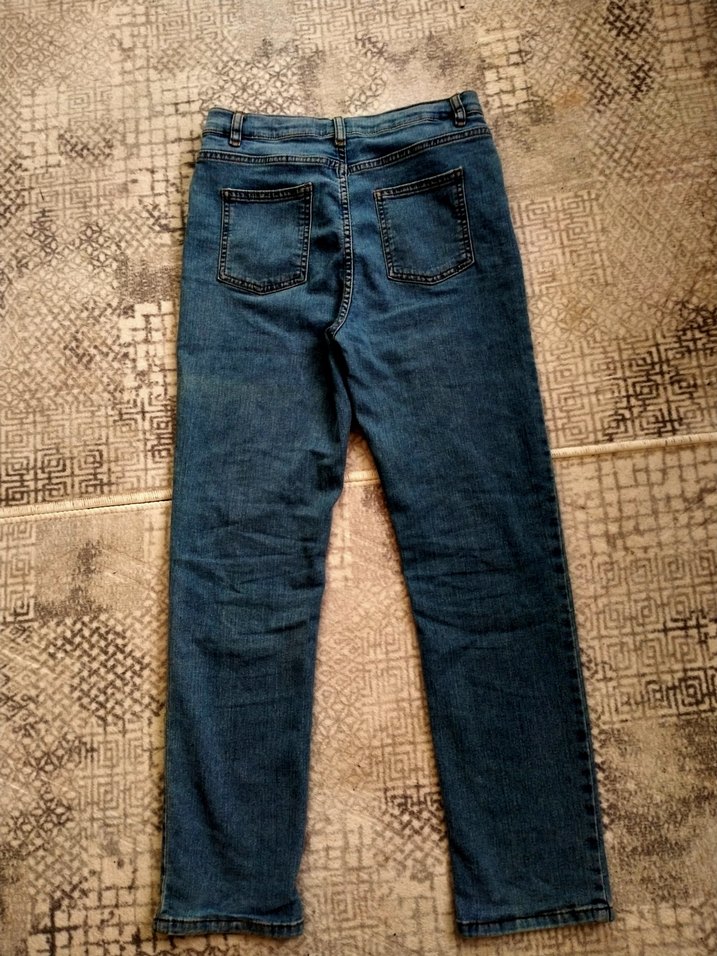 Erkek çocuk straght fit standart paça jean basic kot pantalon - Görsel 2