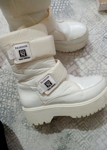 Fashion beyaz Kadın ve çocuk giyebilir günlük bot - Görsel 3