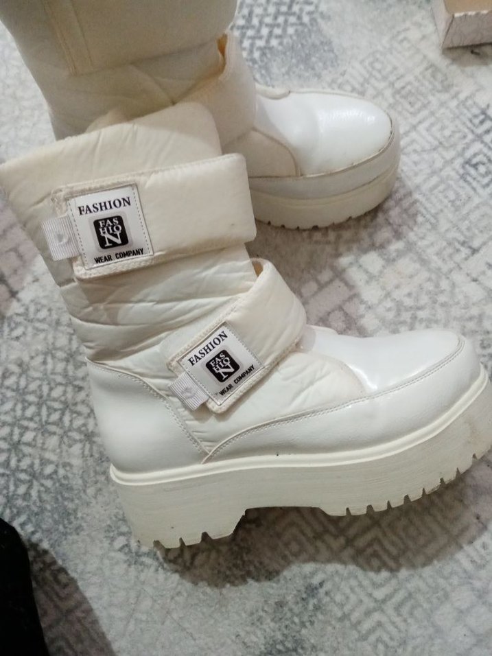 Fashion beyaz Kadın ve çocuk giyebilir günlük bot - Görsel 3