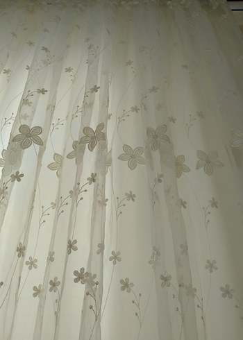 Bej Nakışlı Perde - Görsel 3