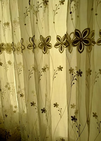 Bej Nakışlı Perde - Görsel 4