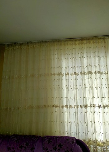 Bej Nakışlı Perde - Görsel 2