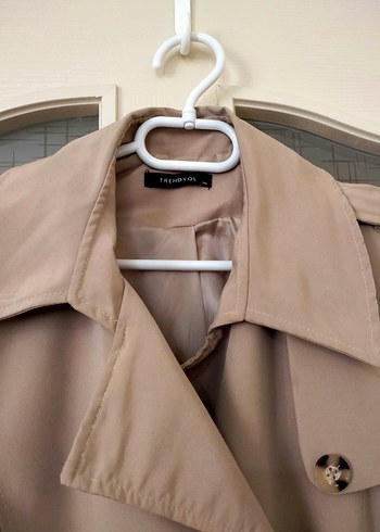 Bej Midi Kadın Trençkot - Görsel 2