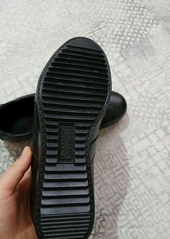 unisex Siyah Klasik Ayakkabı - Görsel 3