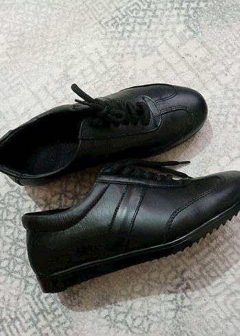 unisex Siyah Klasik Ayakkabı - Görsel 2