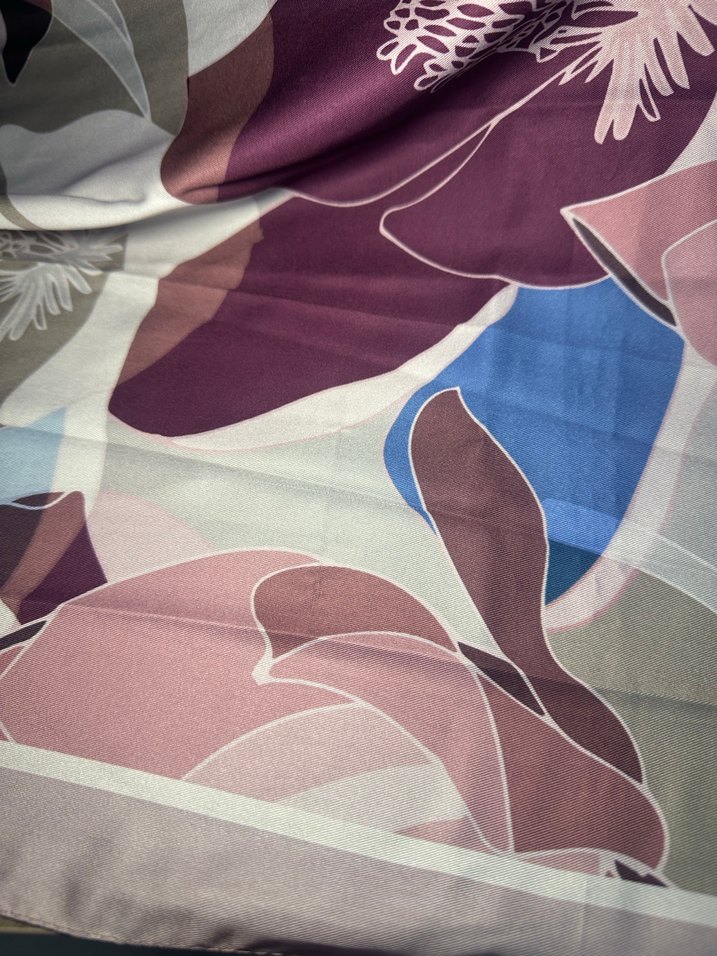 Mor Desenli Pastel Renklerde Armine Sport Şal - Görsel 2