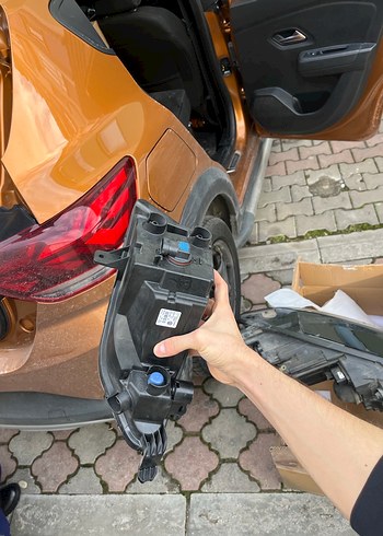 GOLF 7.5 sağ sol Siyah Araba Far Lambası - Görsel 4