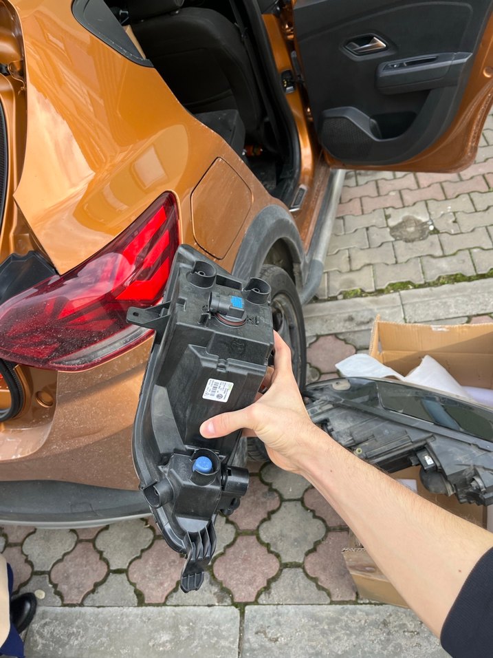 GOLF 7.5 sağ sol Siyah Araba Far Lambası - Görsel 4