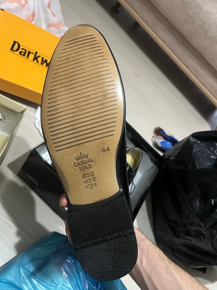 Erkek Klasik Siyah Rugan Ayakkabı SIFIR - Görsel 3