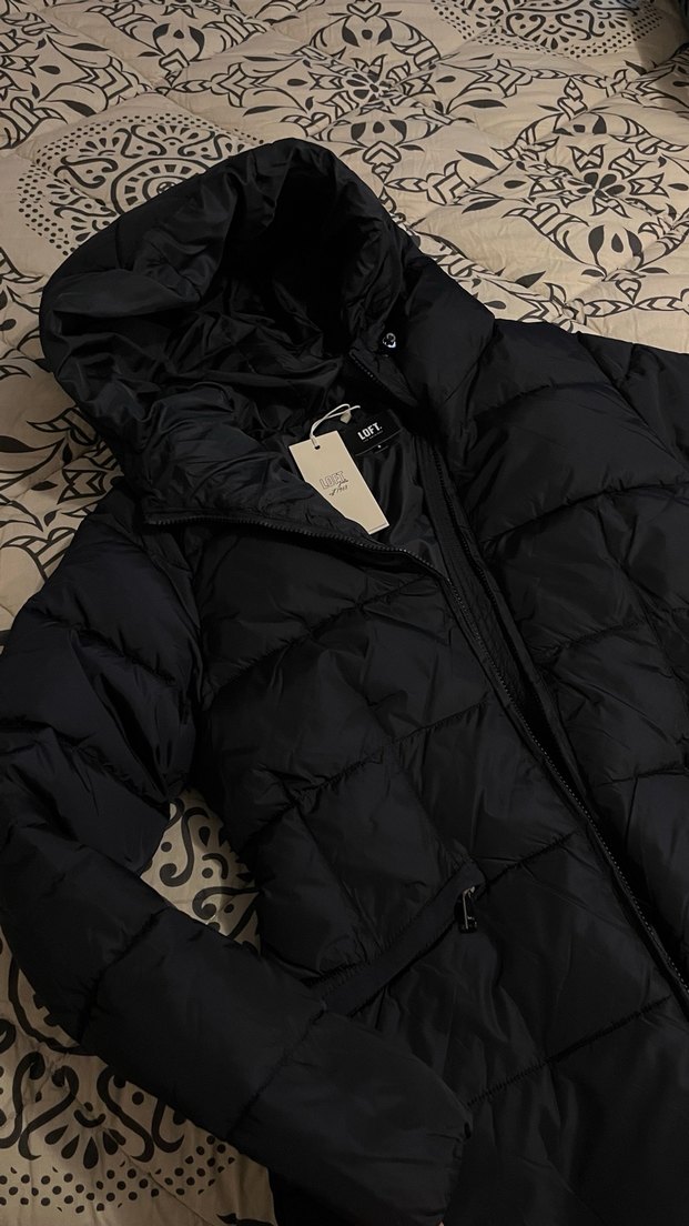 Siyah Kadın Midi Kışlık Mont Kürklü - Görsel 2