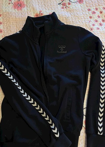 Siyah Hummel Fermuarlı Kadın Eşofman Takımı - Görsel 2