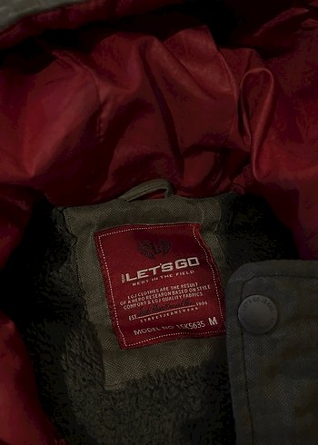 Gri Kamuflajlı Fermuarlı Erkek Mont - Görsel 2