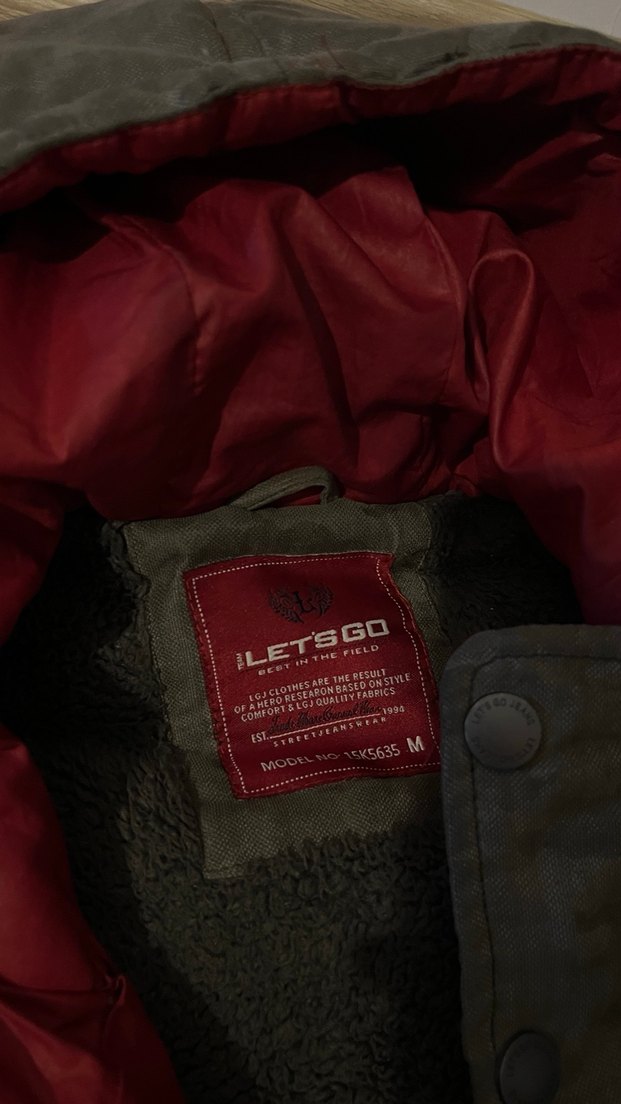 Gri Kamuflajlı Fermuarlı Erkek Mont - Görsel 2