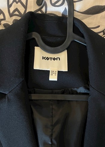 Kemerli Siyah Kadın Blazer Ceket - Görsel 2