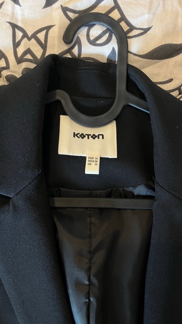 Kemerli Siyah Kadın Blazer Ceket - Görsel 2