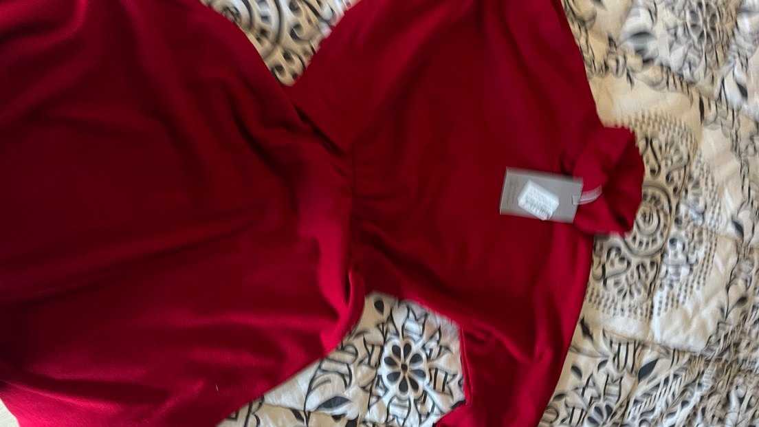 Kırmızı midi triko elbise - Görsel 3