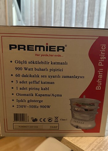 Premier Buharlı Pişirici PSC-5028 Beyaz - Görsel 2