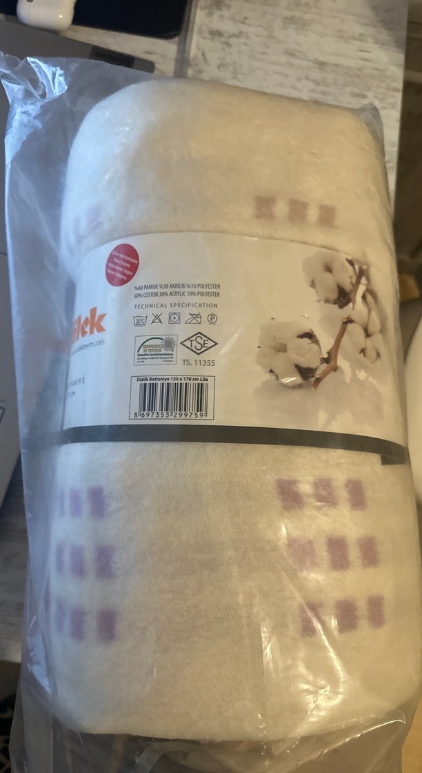 Özdilek Mor Desenli Dizlik Battaniye 130x170 cm - Görsel 2