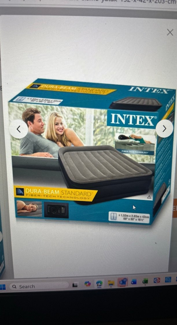 İntex çift kişilik şişme yatağı - Görsel 3