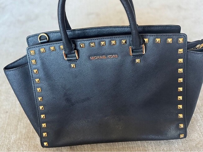 Michael Kors Michael Kors Selma Gold Stud Çanta