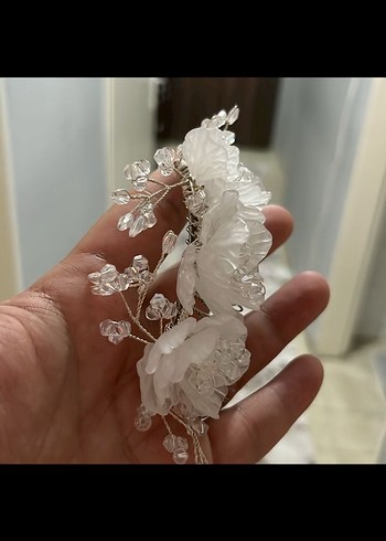 Beyaz saç tokası - Görsel 3