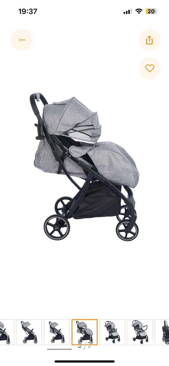 Bagi Zero Gri Bebek Arabası - Görsel 3