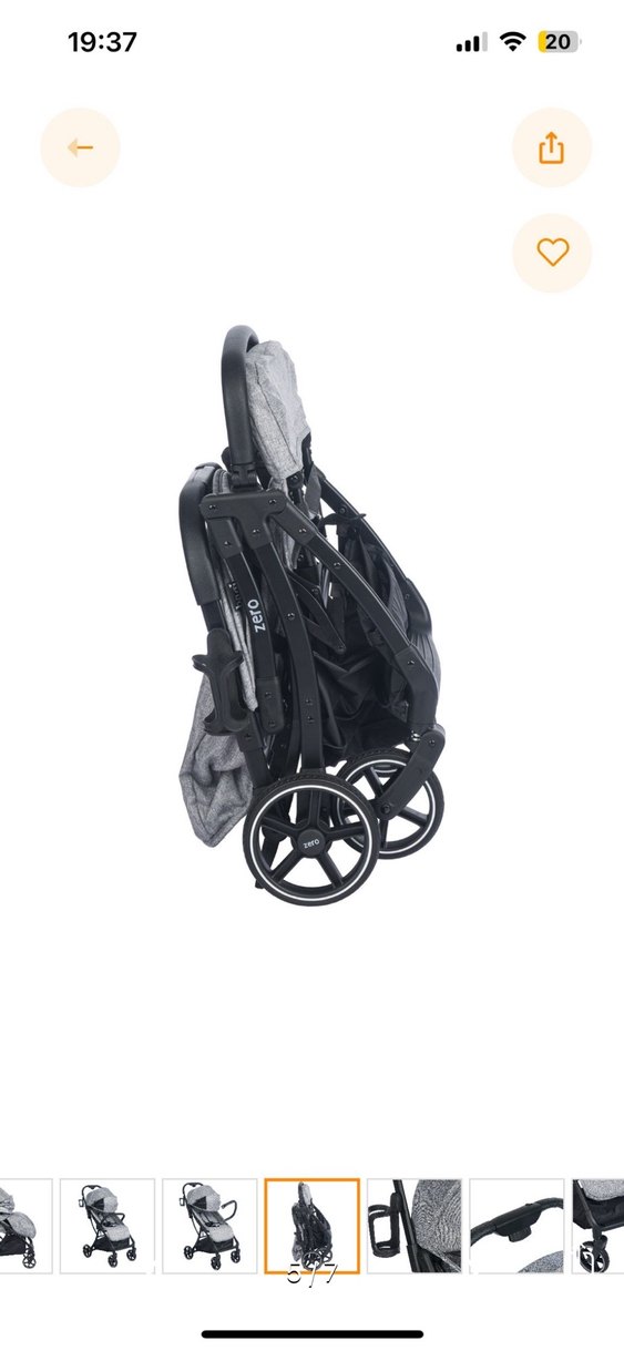 Bagi Zero Gri Bebek Arabası - Görsel 4