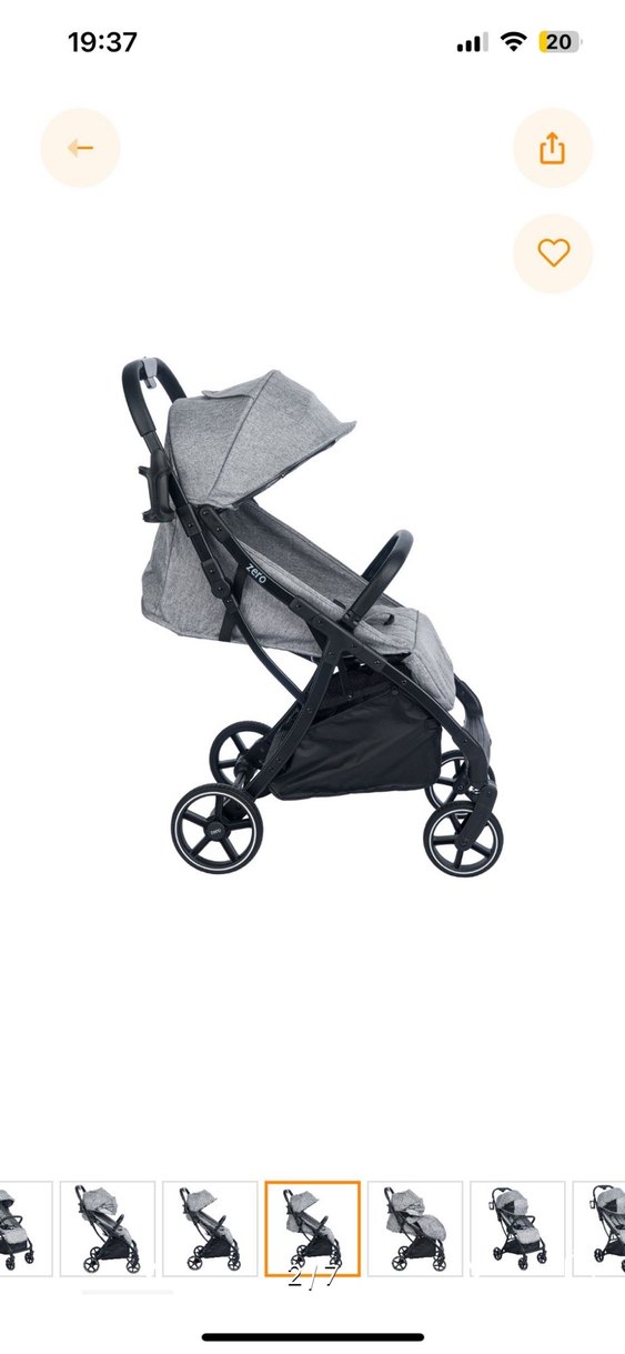 Bagi Zero Gri Bebek Arabası - Görsel 2