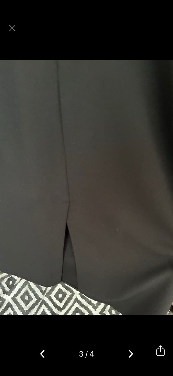 Siyah Midi Elbise - Görsel 3