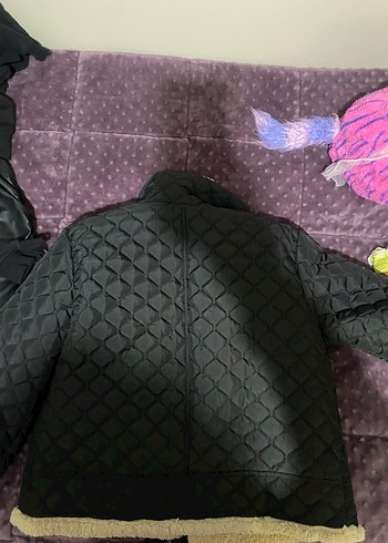 Kahverengi Kürklü Kadın Midi Ceket - Görsel 2