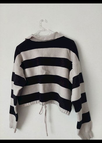 Bershka Çizgili Kadın Triko Kazak - Görsel 2