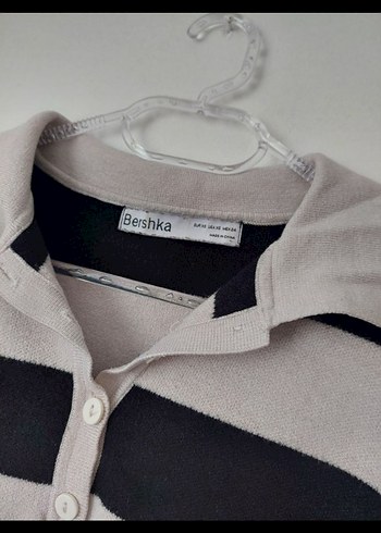 Bershka Çizgili Kadın Triko Kazak - Görsel 3