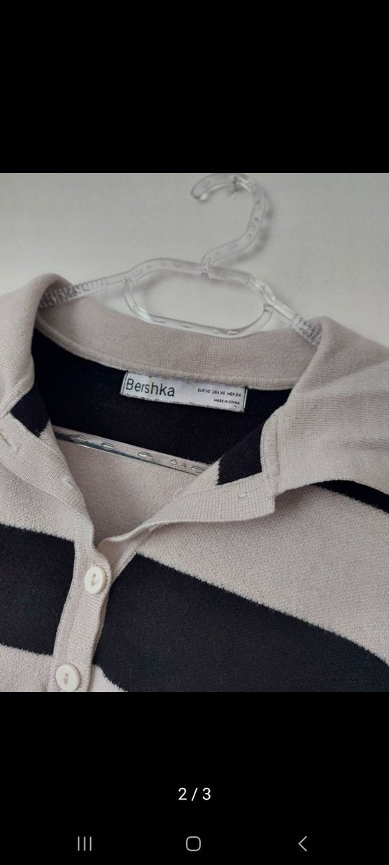 Bershka Çizgili Kadın Triko Kazak - Görsel 3