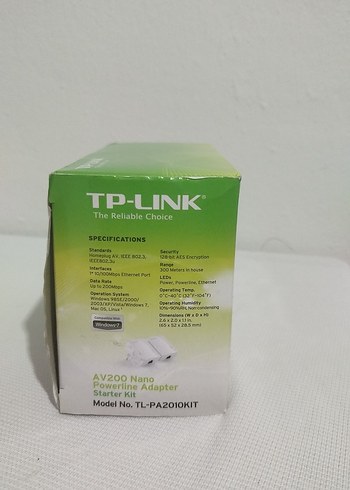 TP-LINK AV200 Nano Powerline Adaptör Başlangıç Kiti - Görsel 2