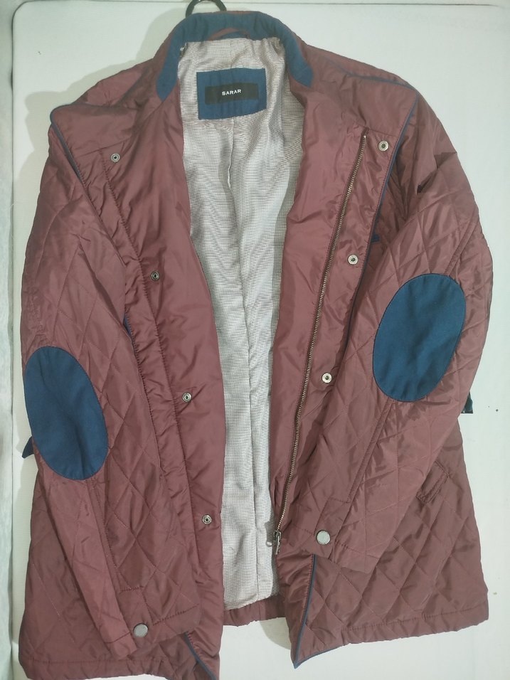 Düğmeli Bordo Erkek Ceket - Görsel 2