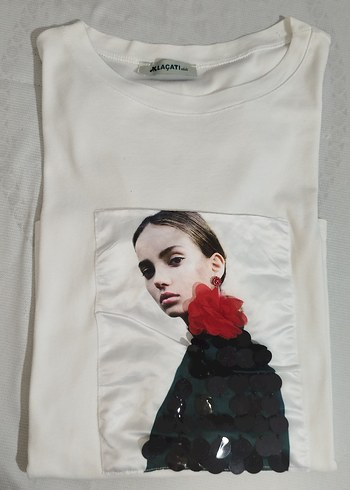 pul süslemeli gül ve küpe aksesuarli - Görsel 2