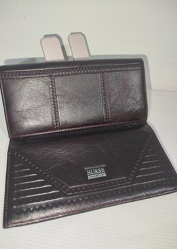 Kahverengi Deri Kadın Cüzdanı - Görsel 7