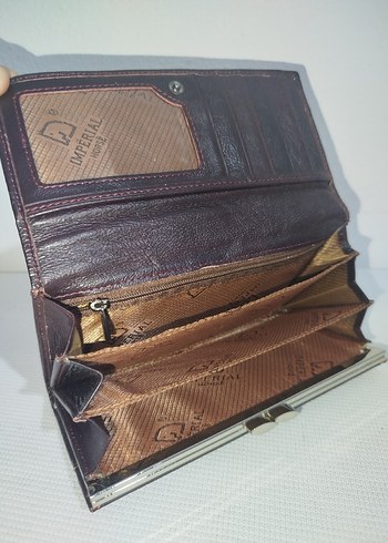 Kahverengi Deri Kadın Cüzdanı - Görsel 4