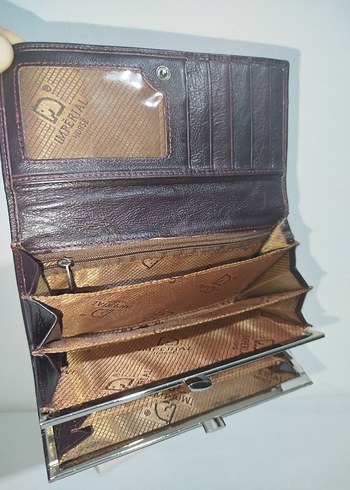 Kahverengi Deri Kadın Cüzdanı - Görsel 6