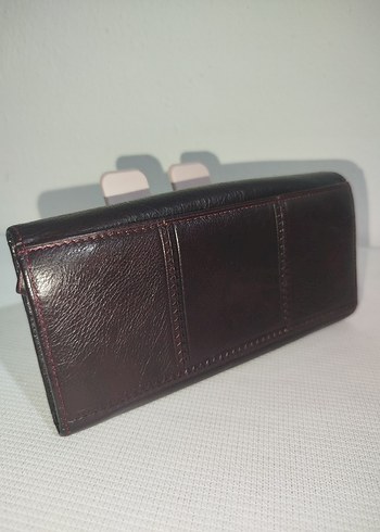 Kahverengi Deri Kadın Cüzdanı - Görsel 2