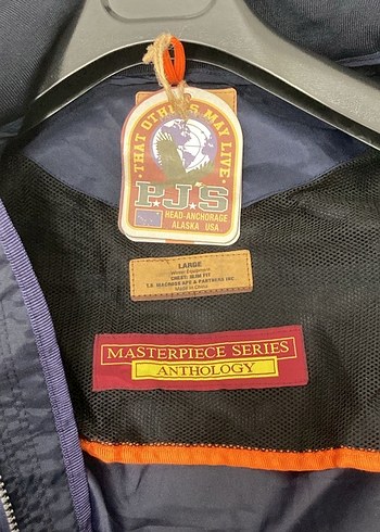 Erkek Lacivert Kapüşonlu Düğmeli Ceket - Görsel 6