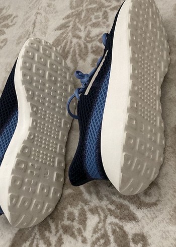 Mavi Gri  Spor Ayakkabı Wedge Topuklu - Görsel 4