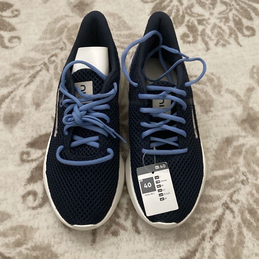 Mavi Gri  Spor Ayakkabı Wedge Topuklu - Görsel 2