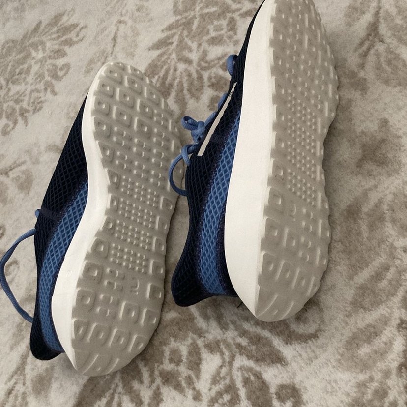 Mavi Gri  Spor Ayakkabı Wedge Topuklu - Görsel 4