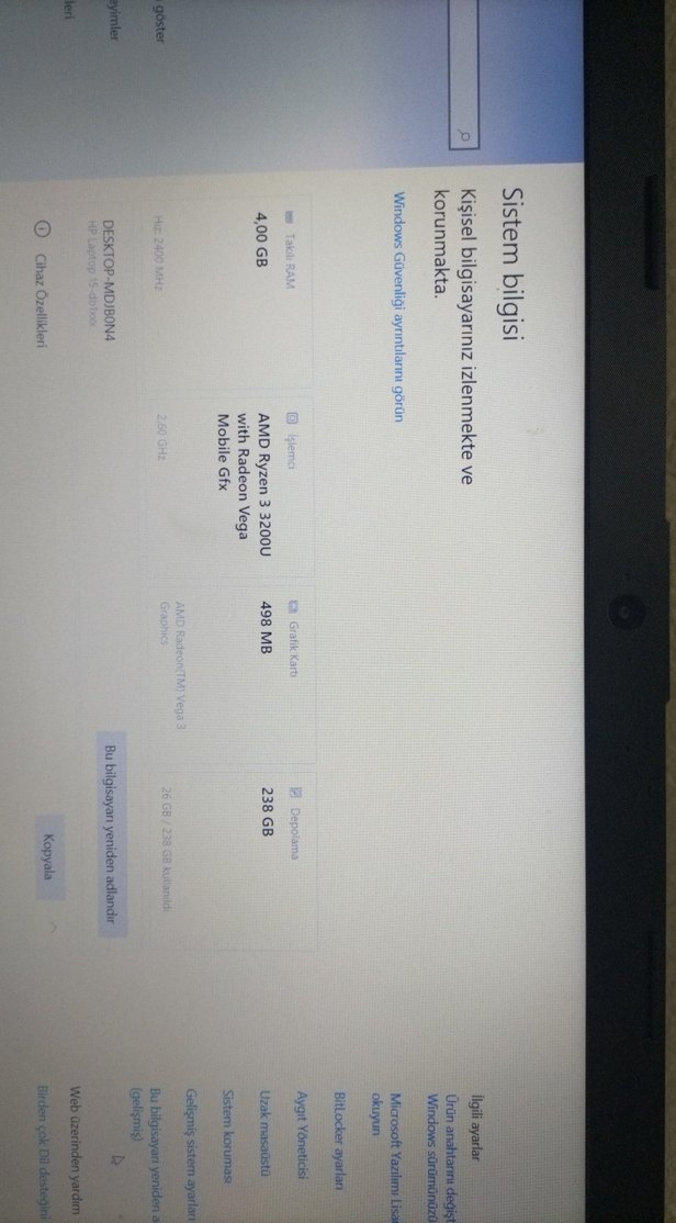 Siyah HP Dizüstü Bilgisayar - Görsel 3