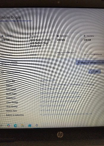 Siyah HP Laptop - Görsel 4