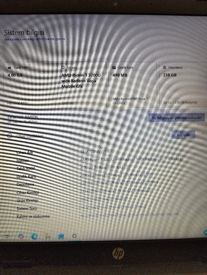 Siyah HP Laptop - Görsel 4