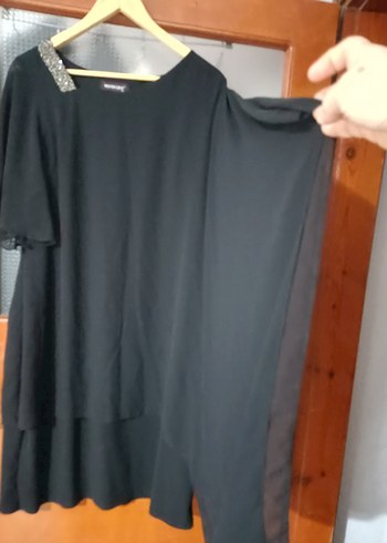  Omuzları Taşlı Şifon Astarlı abiye - Görsel 10