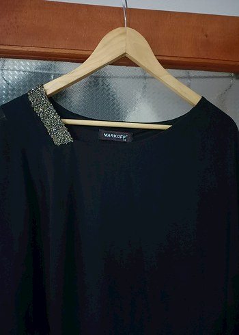  Omuzları Taşlı Şifon Astarlı abiye - Görsel 7